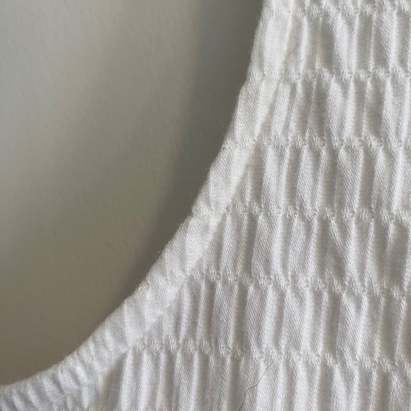 Everlane The Cropped Smock Top White Base - Size S - Picture 5 of 8